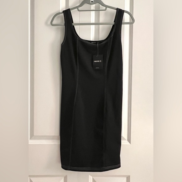 New Forever 21 Black Bodycon Mini Dress - Picture 4 of 6